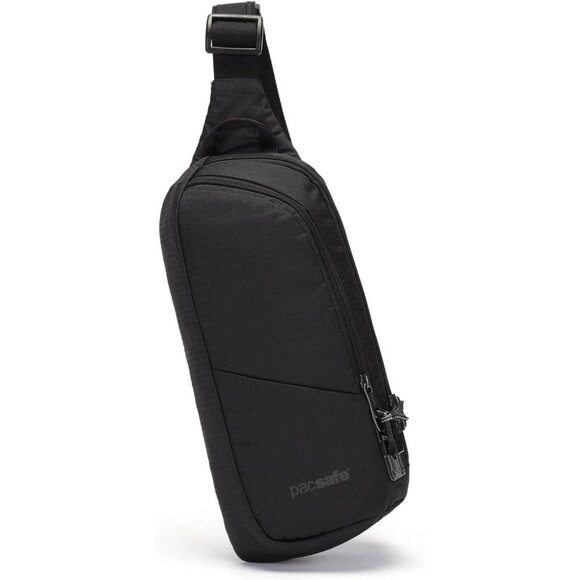 Anti Theft Sling Pack Black 2.5L Lightweight Secure Travel Organization - Picture 1 of 5